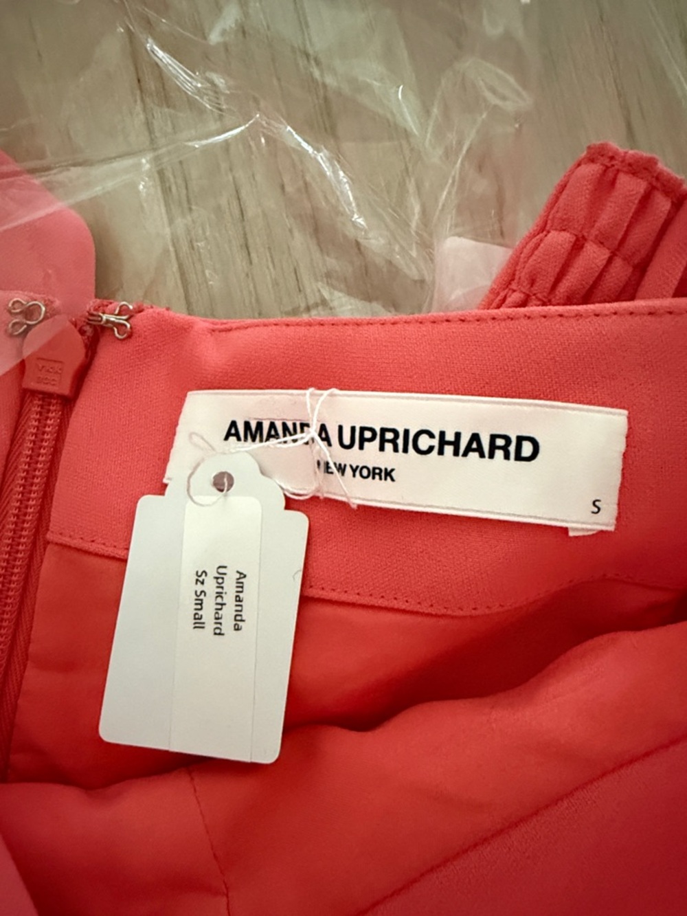 Amanda Uprichard Coral-Pink Bubble-Hem Skort Romper NWT Small - Picture 2 of 3